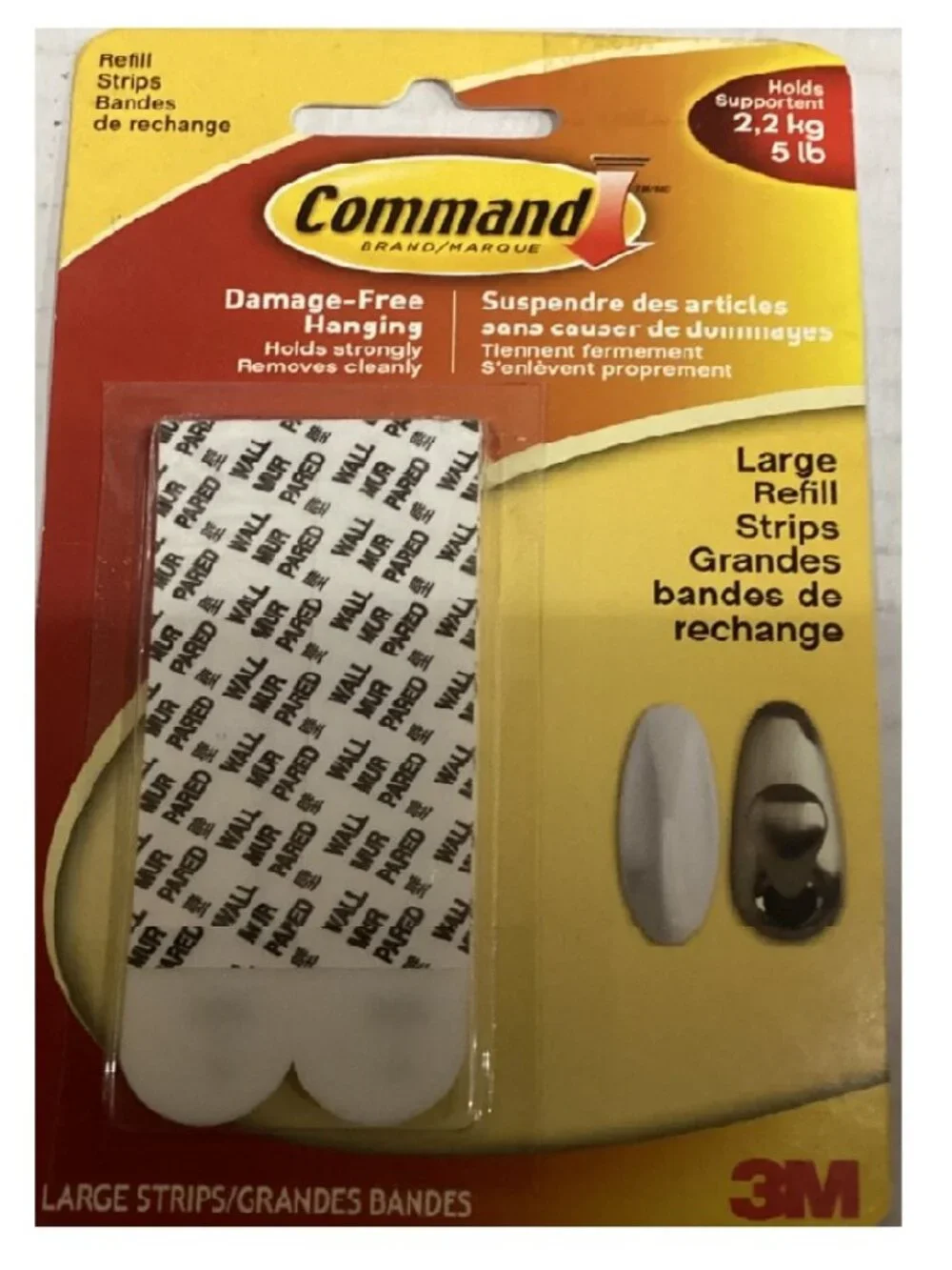 Command Mounting Refill Strips, Large